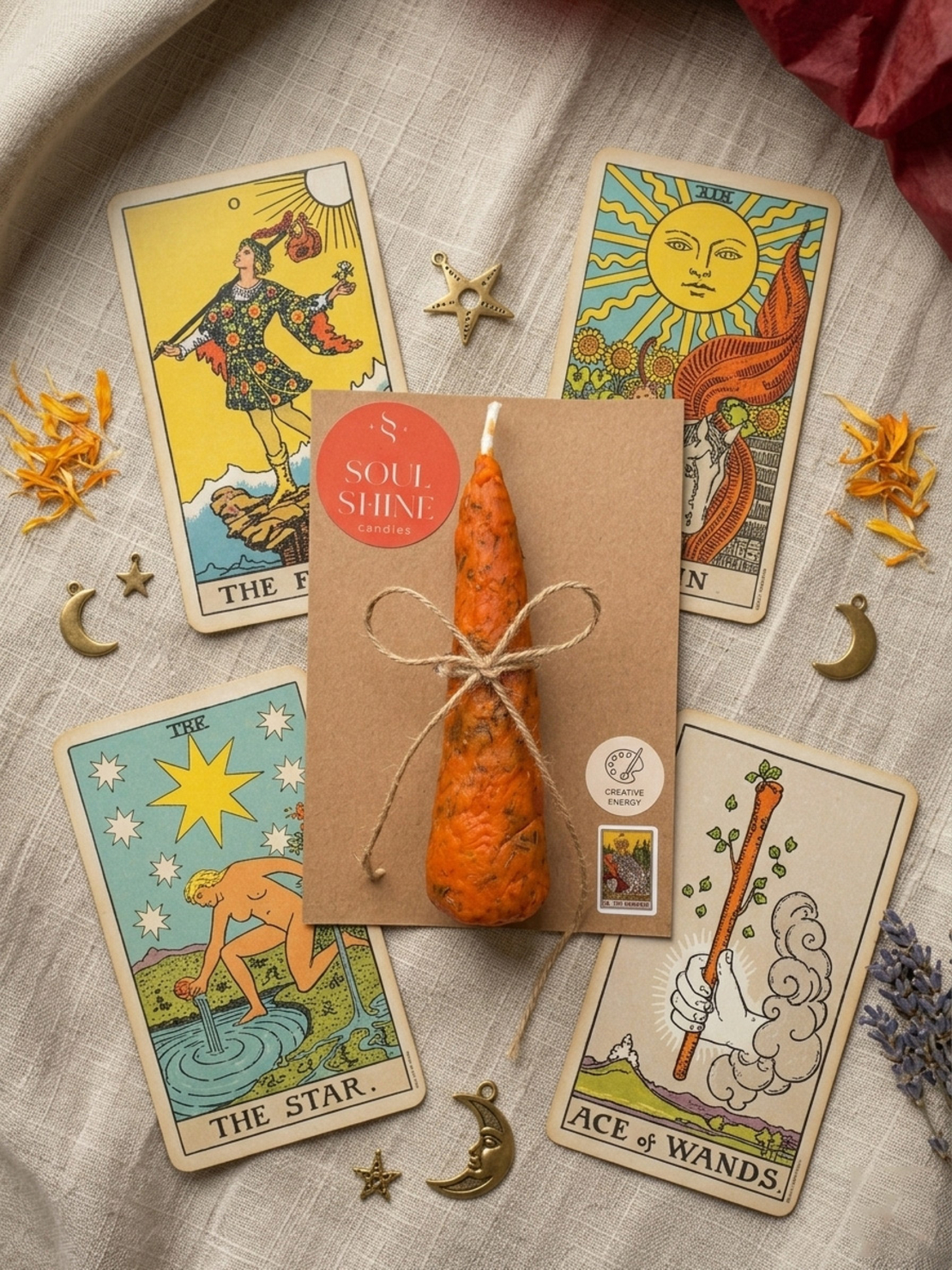 Езотерична свещ „Светлина на музата“ – За вдъхновение и успех