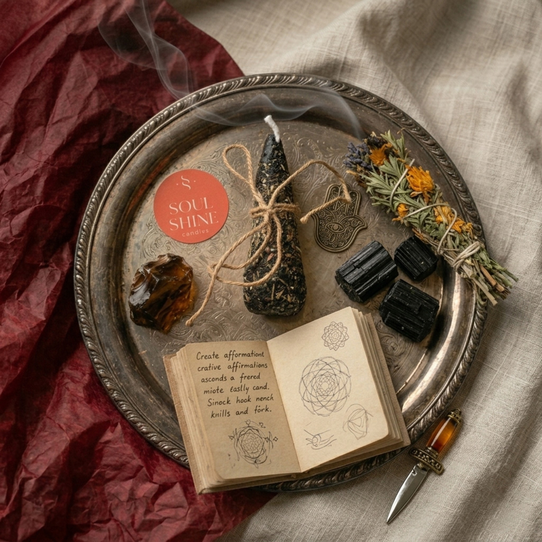 Езотерична свещ „Свещен щит“ – За защита и пречистване