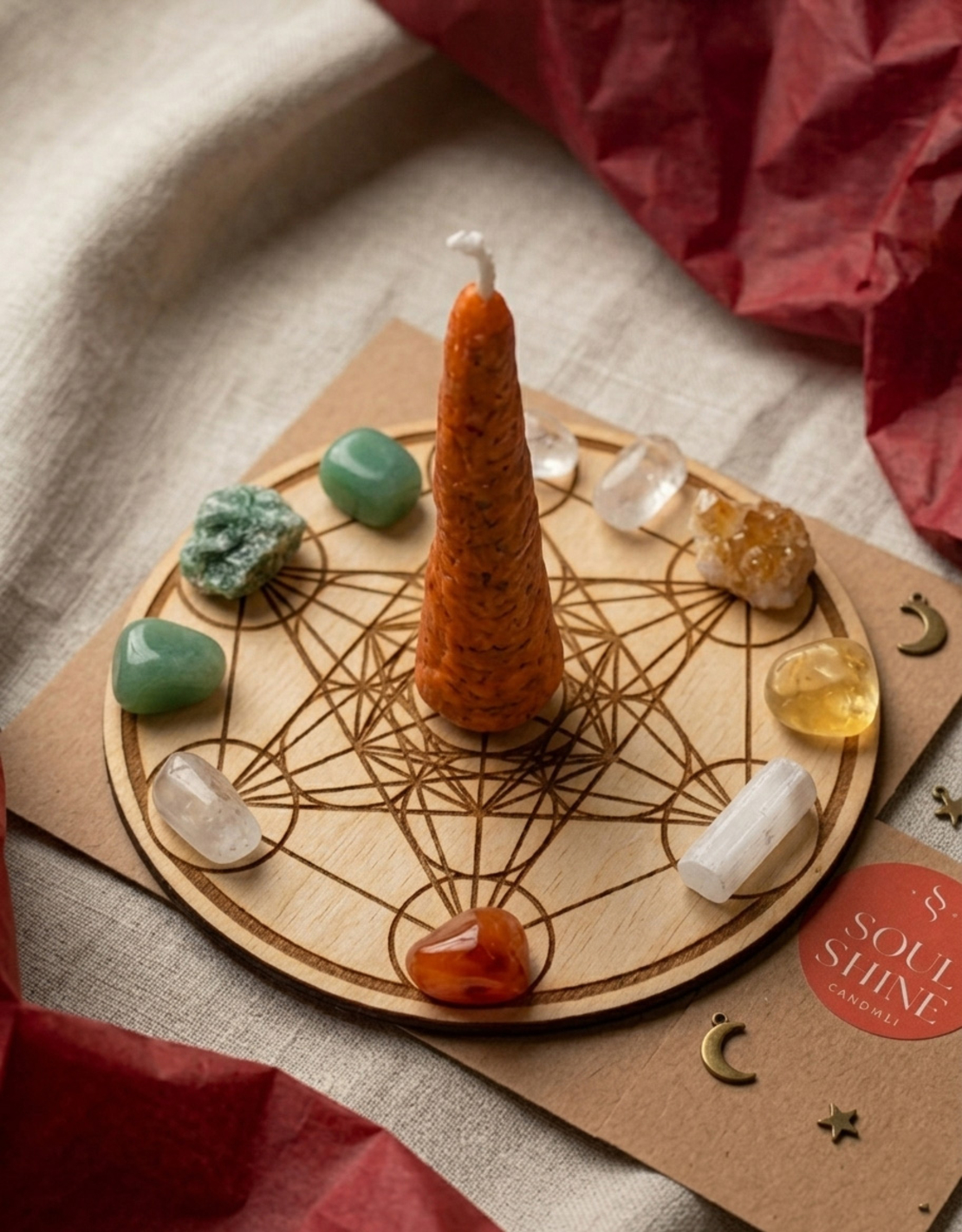 Езотерична свещ „Светлина на музата“ – За вдъхновение и успех