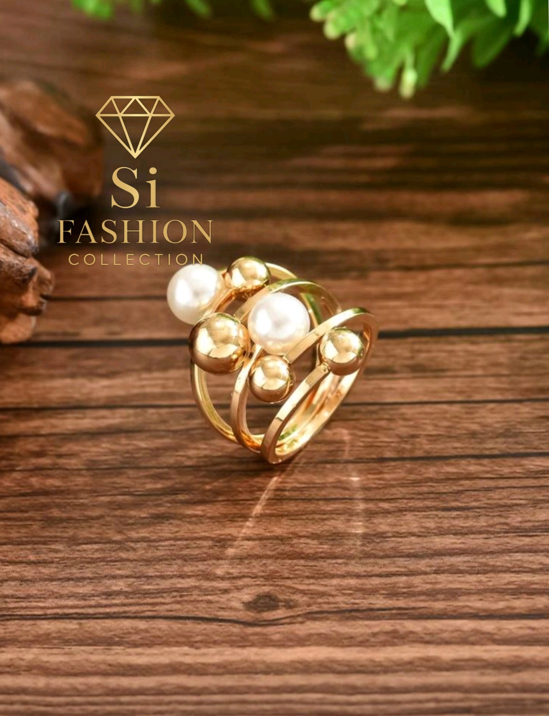 Пръстен„Golden Pearl Symphony Ring“