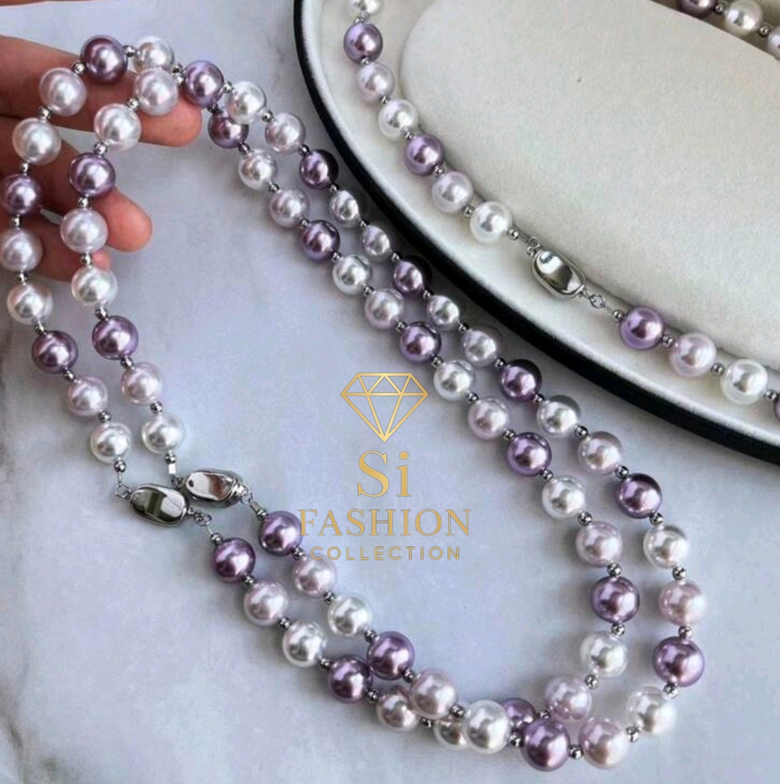 Колие“Lavender Pearl Symphony”