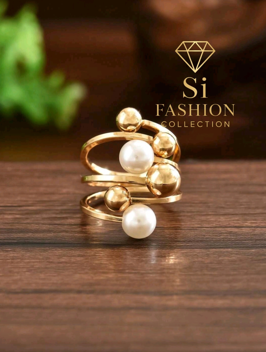 Пръстен„Golden Pearl Symphony Ring“