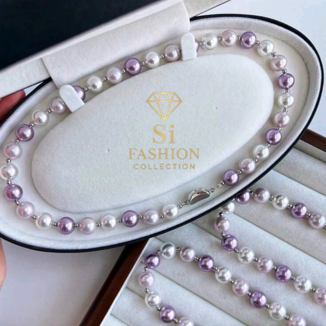 Колие“Lavender Pearl Symphony”