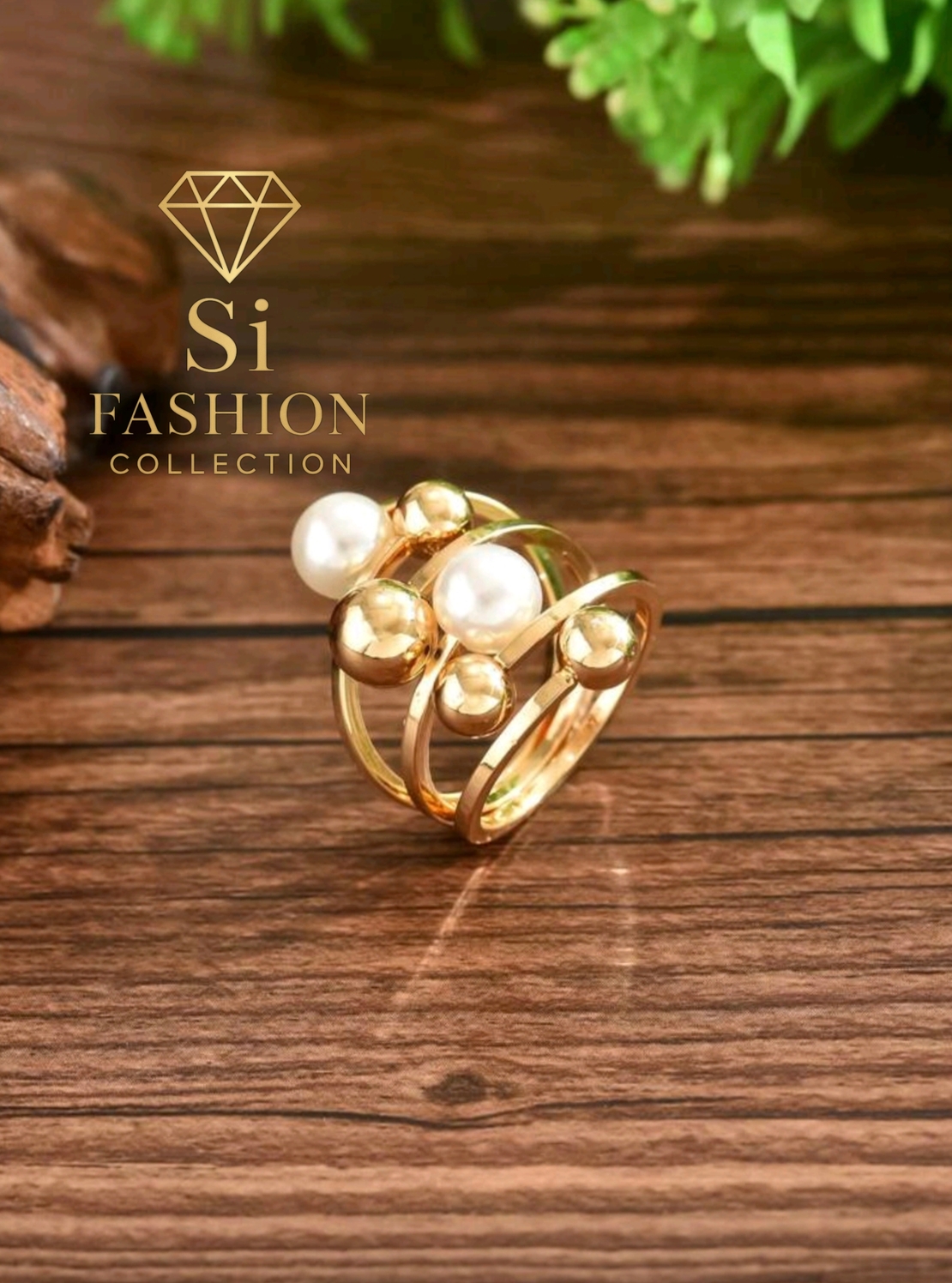 Пръстен„Golden Pearl Symphony Ring“