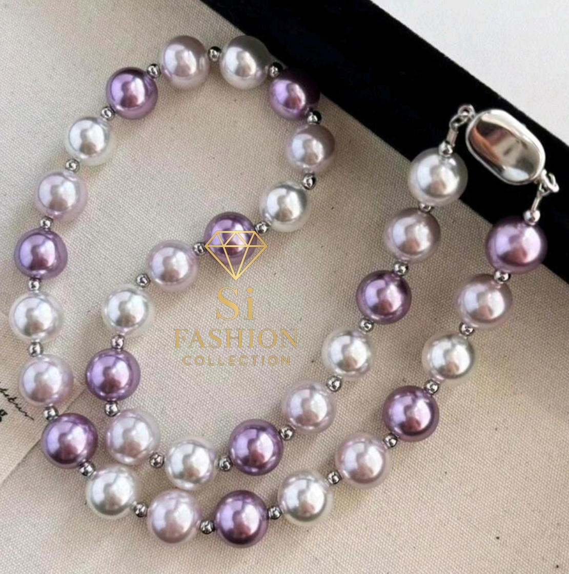 Колие“Lavender Pearl Symphony”