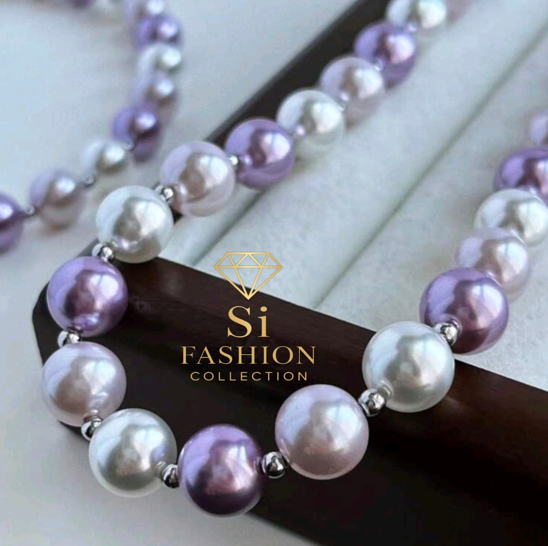 Колие“Lavender Pearl Symphony”