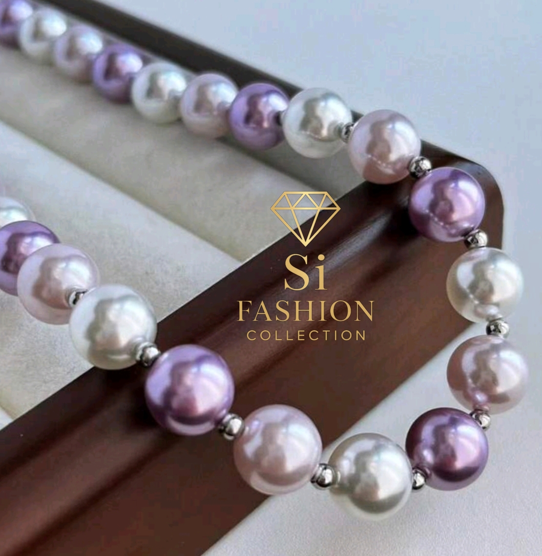 Колие“Lavender Pearl Symphony”