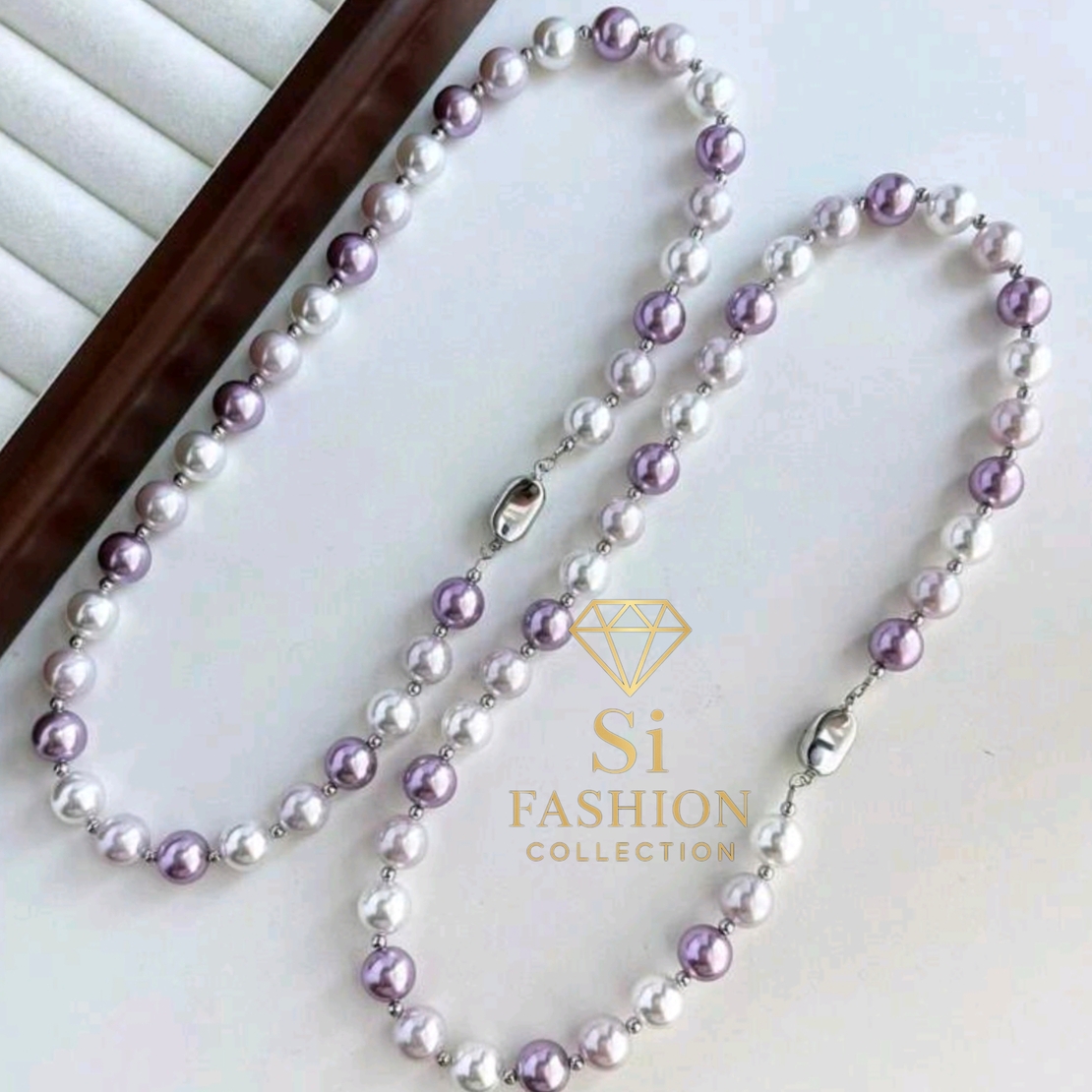 Колие“Lavender Pearl Symphony”