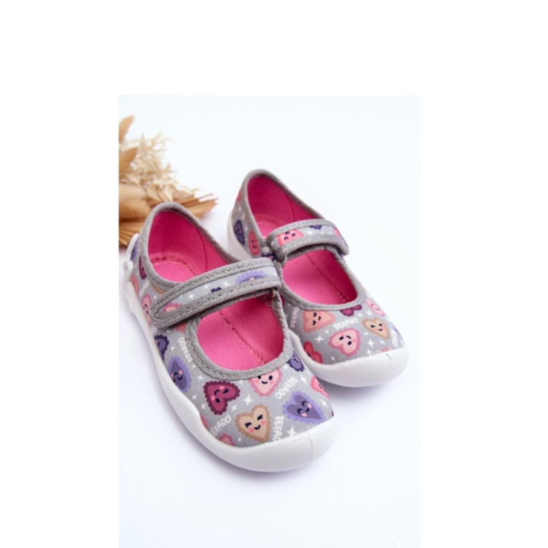 Анатомични пантофи Befado 114x516 за момиче Сърца