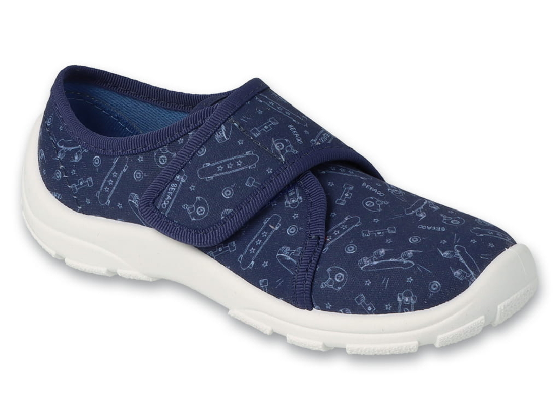 Пантофи Befado велкро закопчаване Soft-B пяна 974x553 Тъмно сини