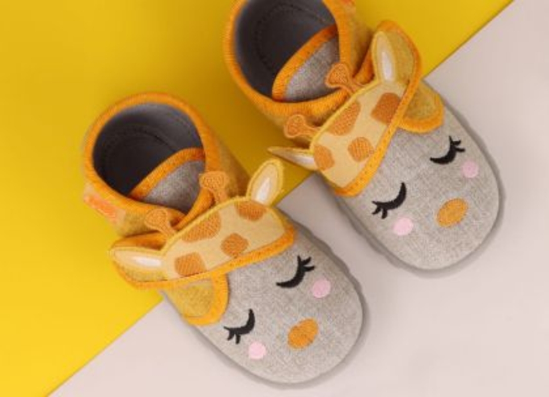 BAREFOOT пантофи Befado 465p086 за момиче Жираф