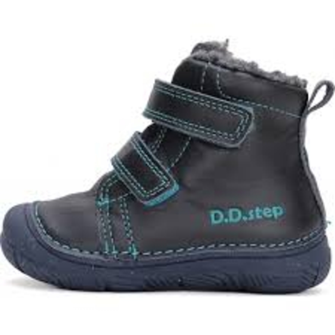 Детски зимни barefoot ботуши D.D.Step с естествена вълна w082-42385 25-30