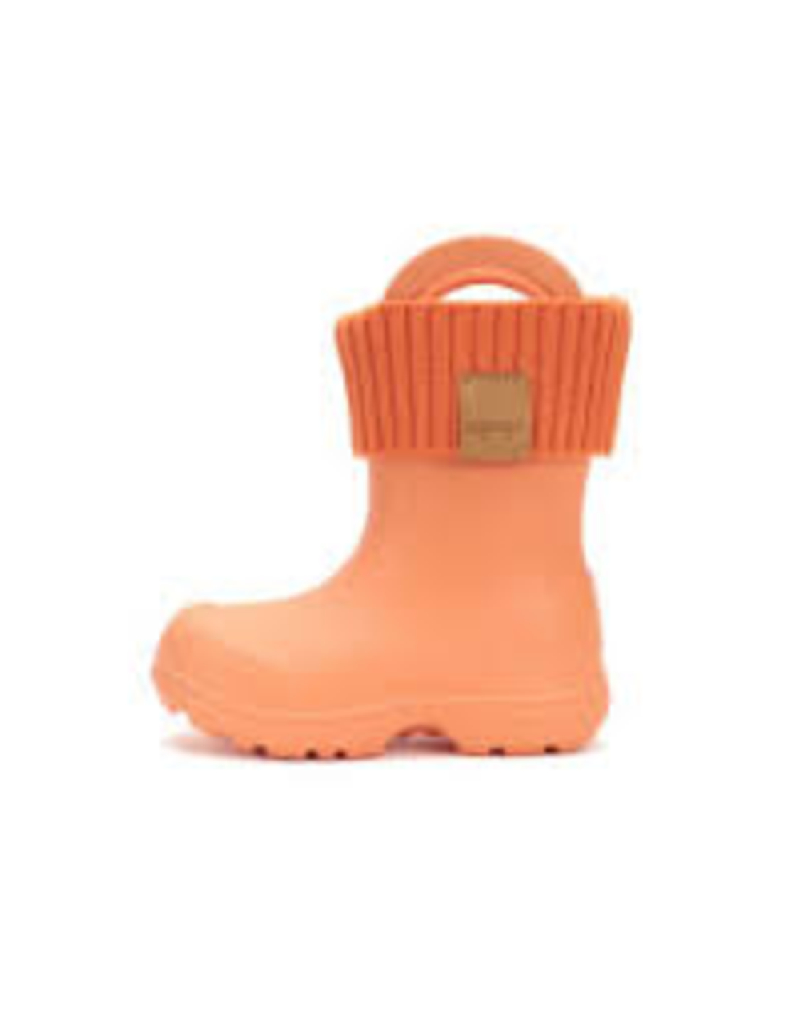 Детски каучукови ботуши за дъжд и сняг с подвижен чорап DD Step оранжеви