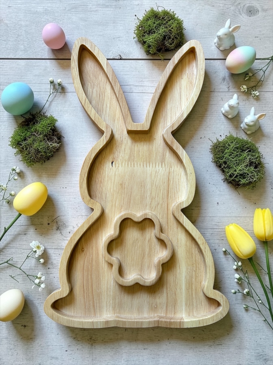 Дървен поднос модел 3