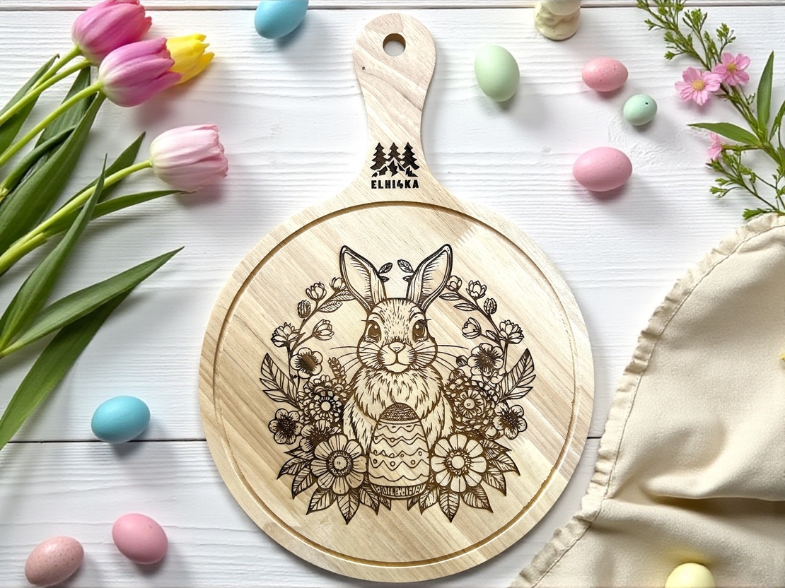 Дървен поднос 