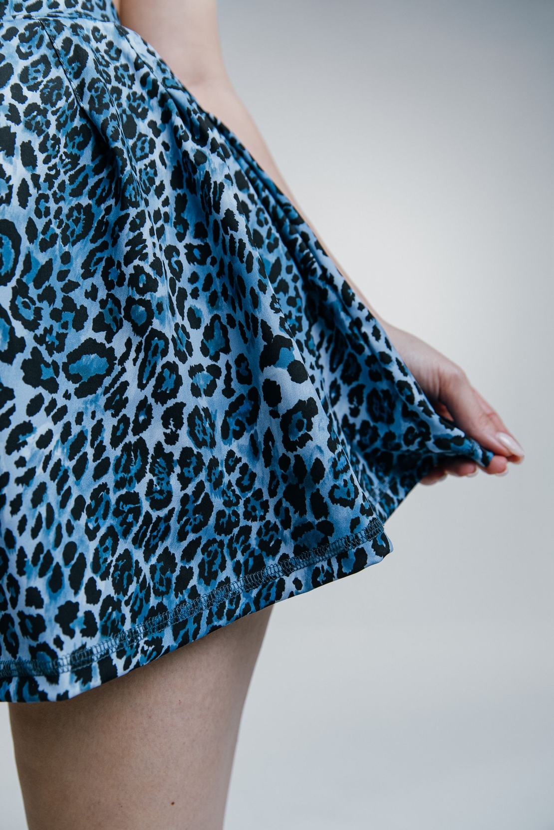 Синя спортна пола леопард - BLUE OBSESSION