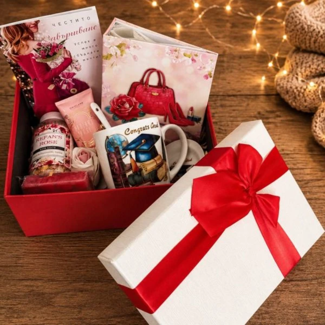 Подаръчна кутия за дипломиране – Rose Graduation Box
