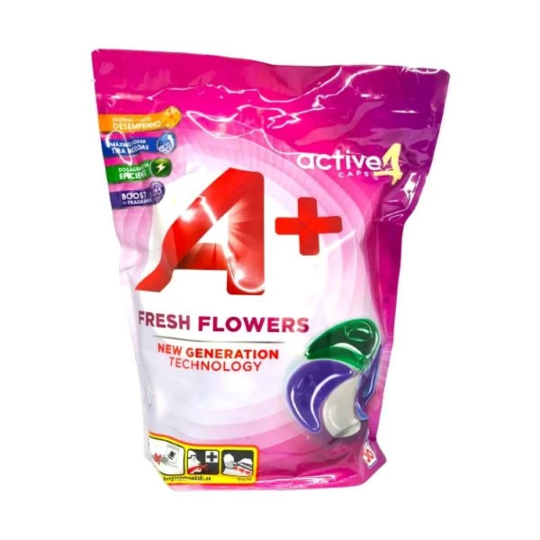 Капсули за пране  A+ Fresh Flowers 56 броя
