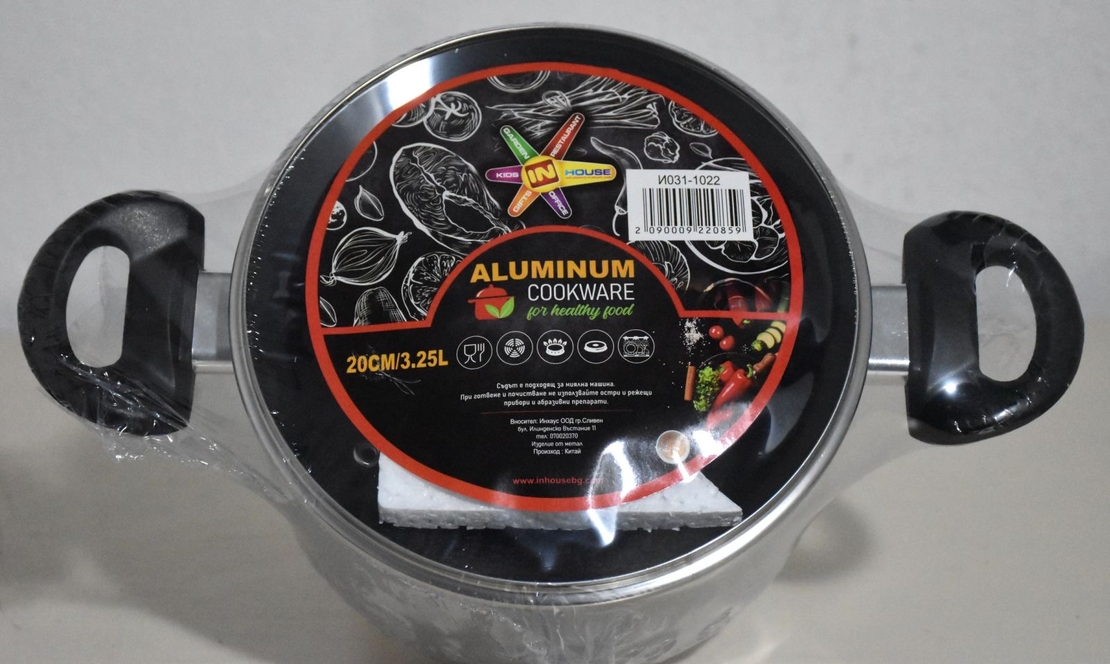 Тенджера с незалепващо покритие 3.25L