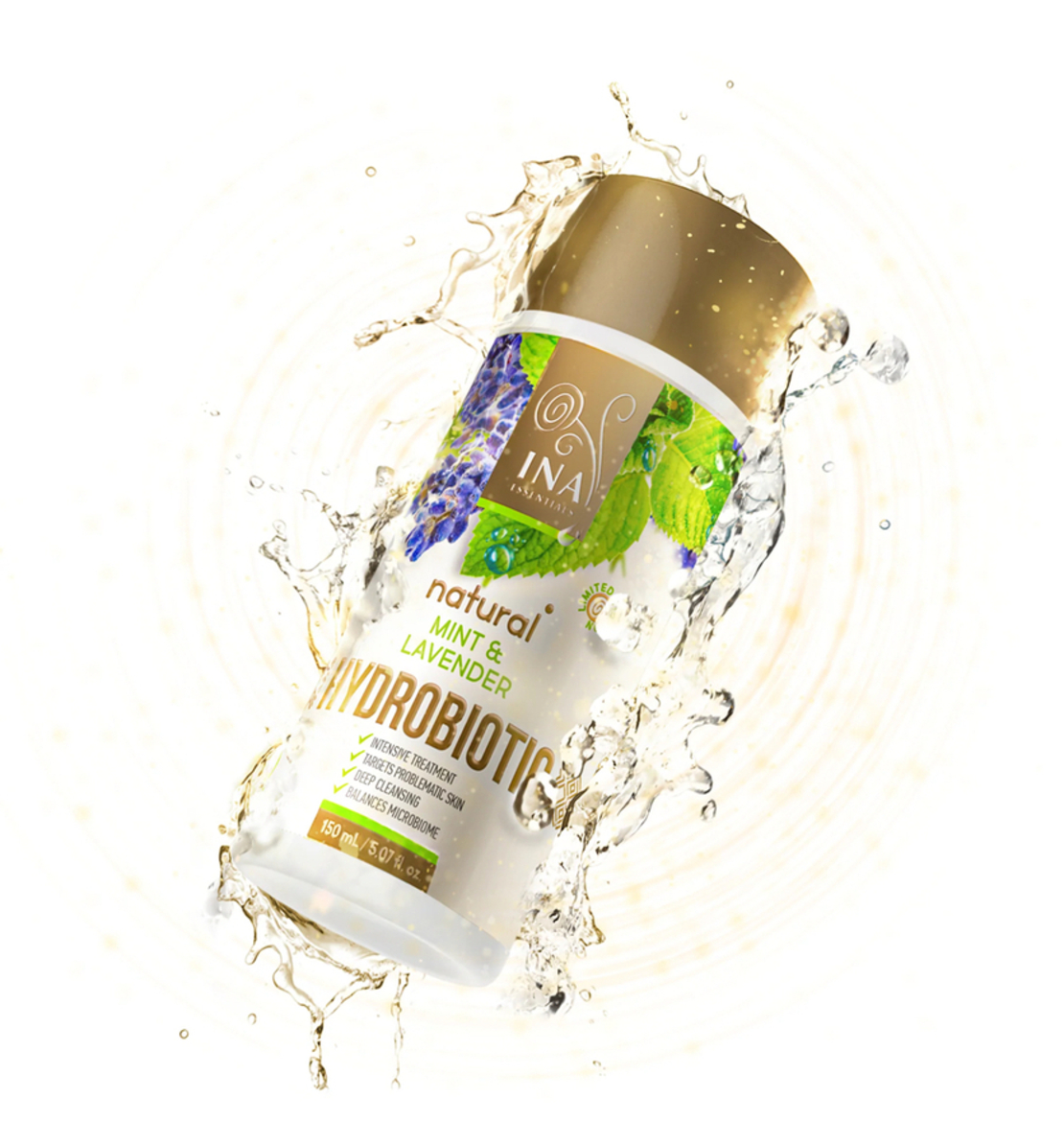 Хидробиотик - Лавандула и Мента - интензивна грижа срещу АКНЕ (150ml)