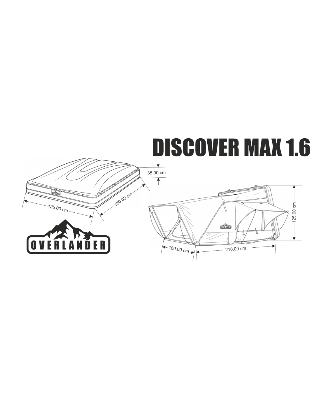 Overlander Discover MAX 1.6×2.1M