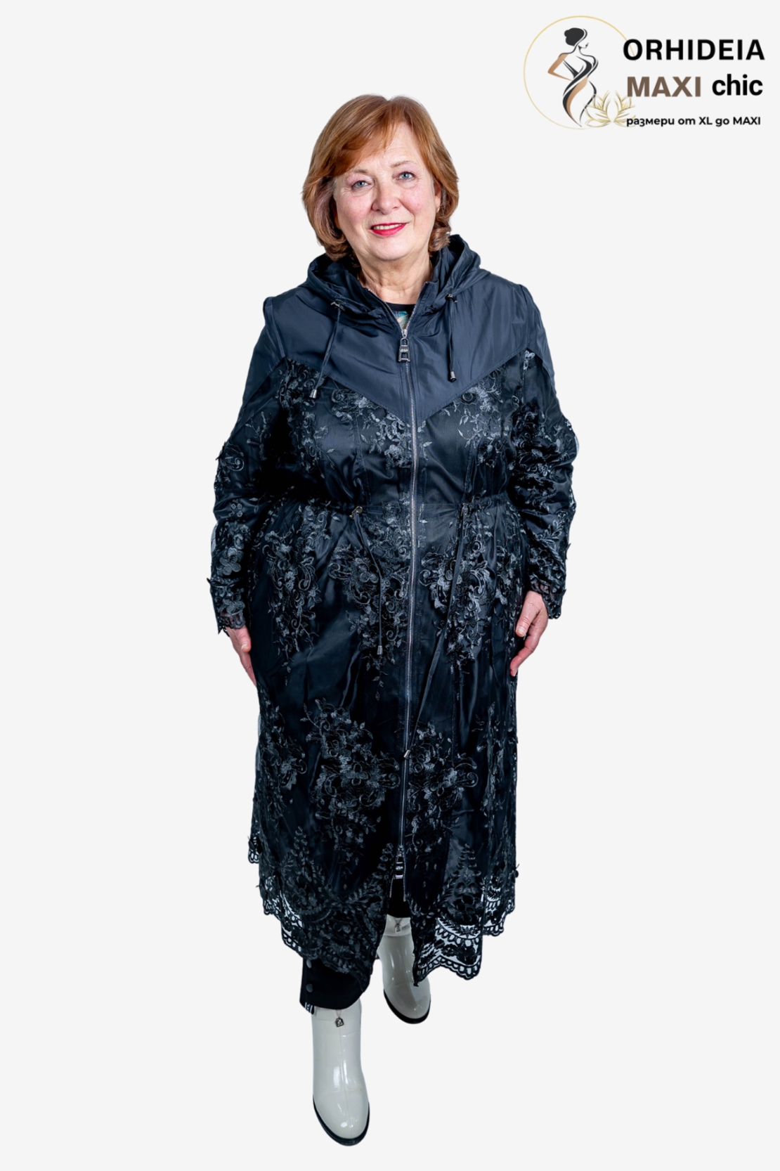 ПАЛТО AYSEL ЧЕРНА ДАНТЕЛА
