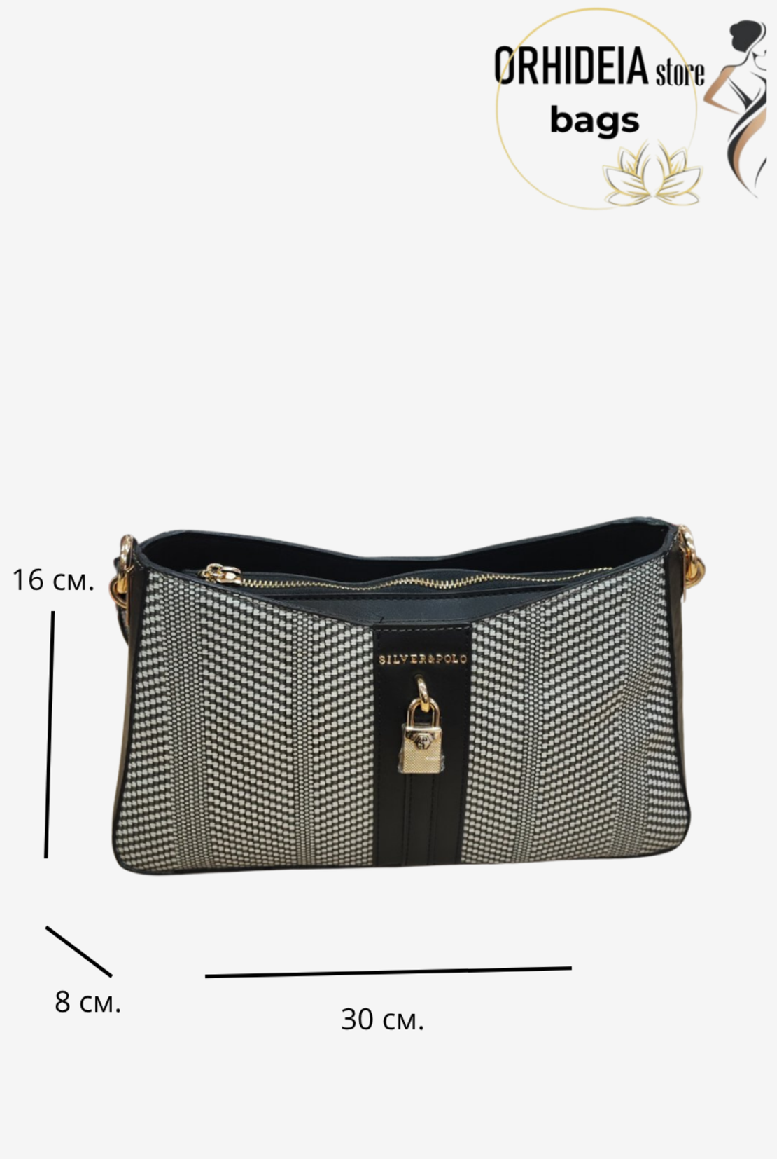 ДАМСКА ЧАНТА SILVER POLO ЧЕРНО