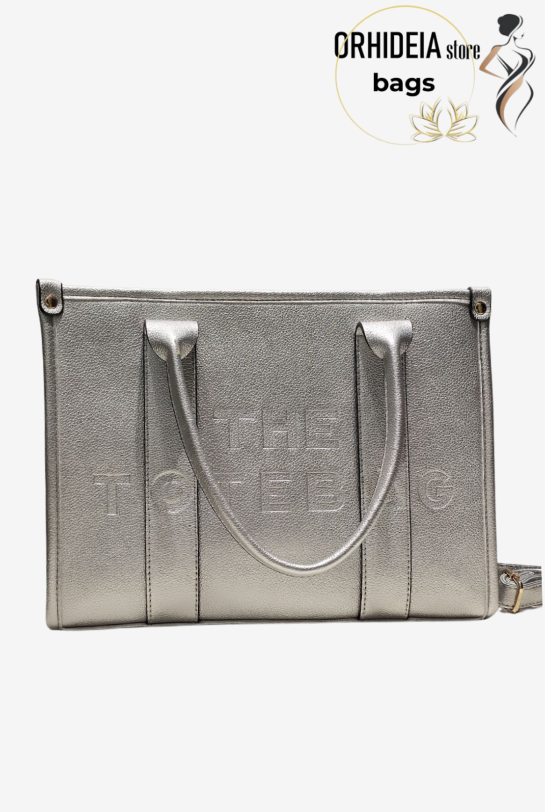 ДАМСКА ЧАНТА THE TOTE BAG СРЕБРИСТА