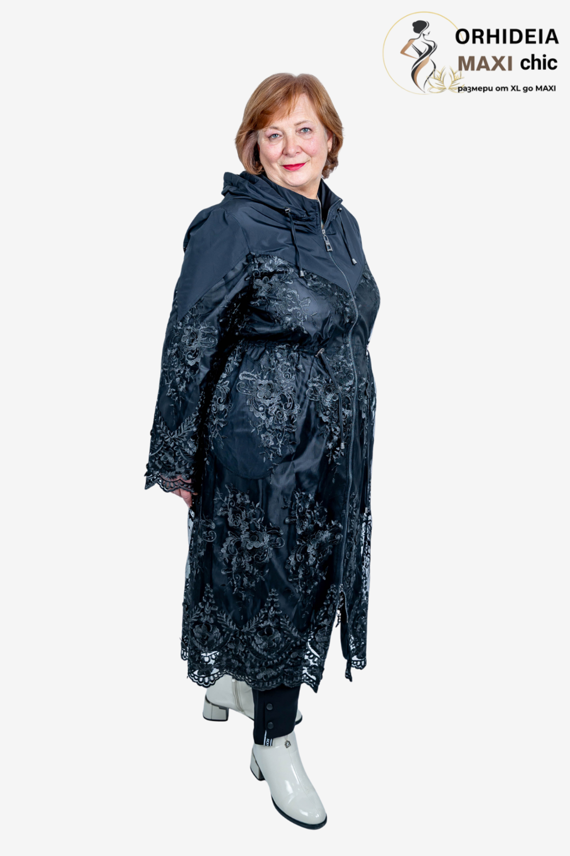 ПАЛТО AYSEL ЧЕРНА ДАНТЕЛА