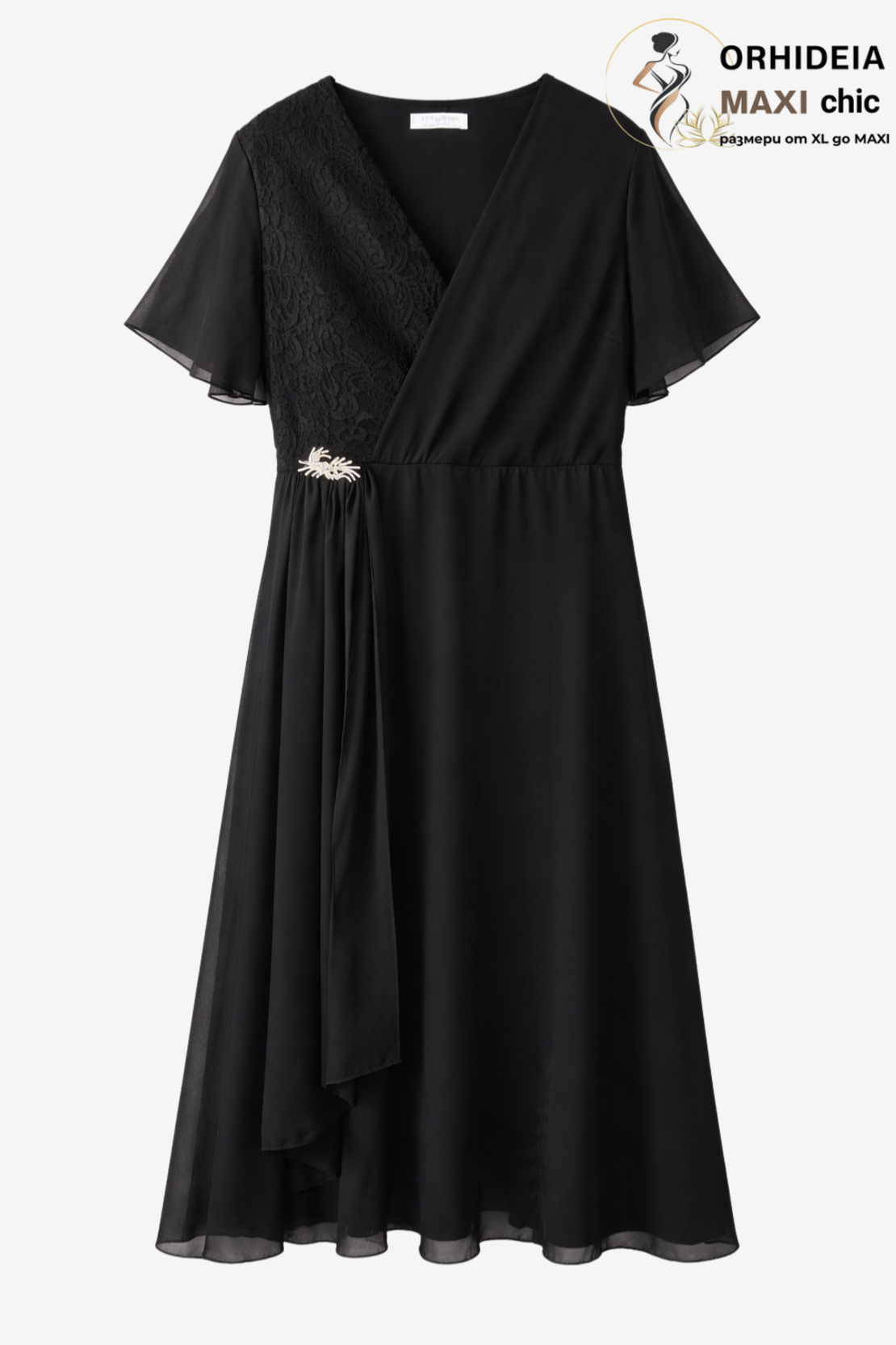 РОКЛЯ PIRIWIR ЧЕРНА ДЪЛГА