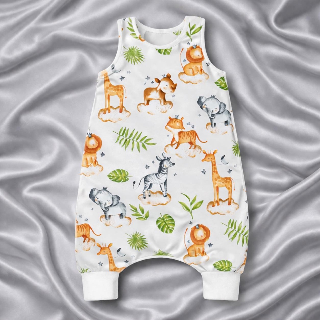 Бебешки спален чувал с крачета - животните от Африка