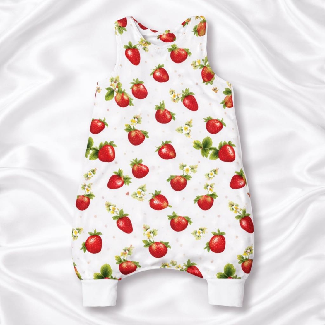 Бебешки спален чувал с крачета на ягоди