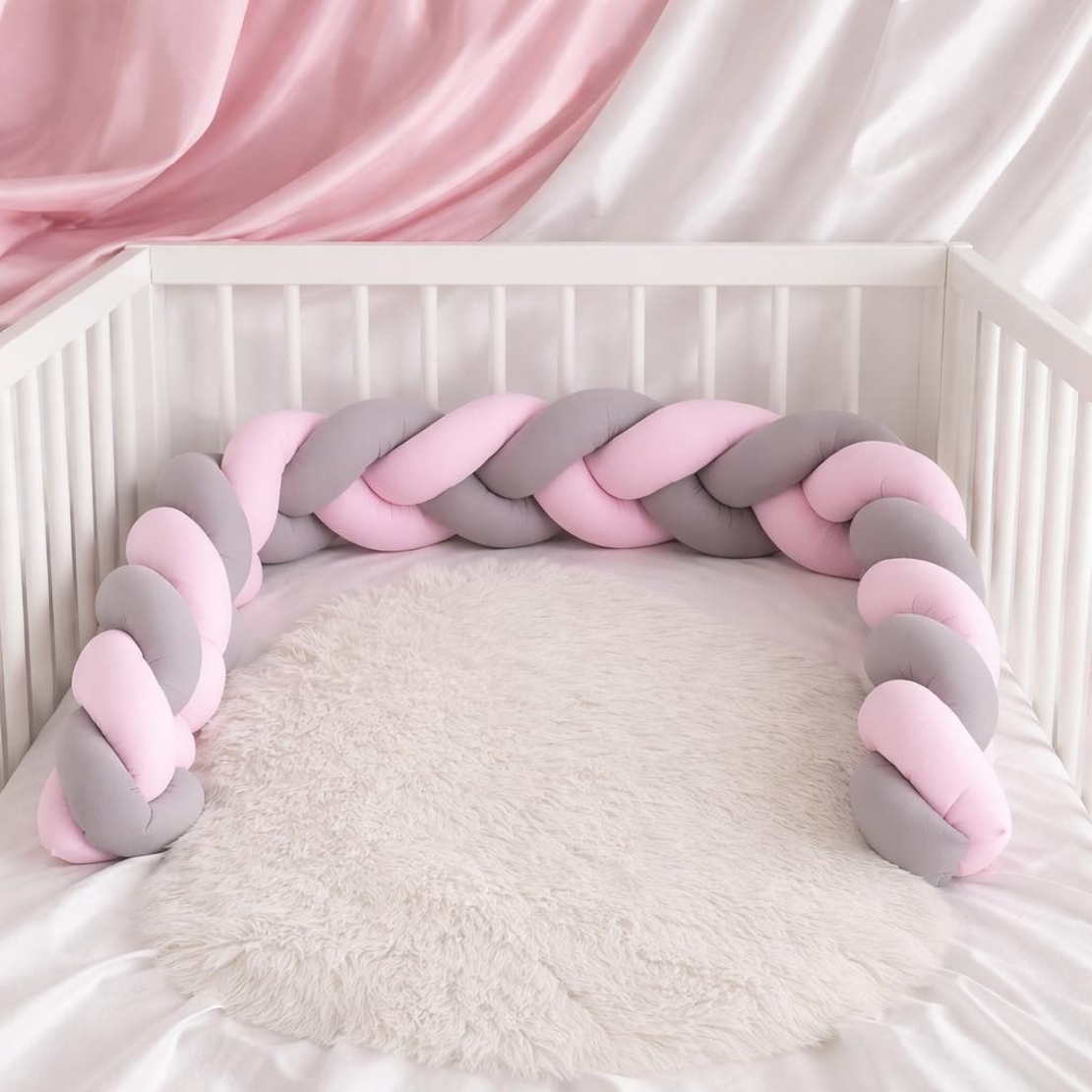 Обиколник за кошара - тип плитка в розово и сиво