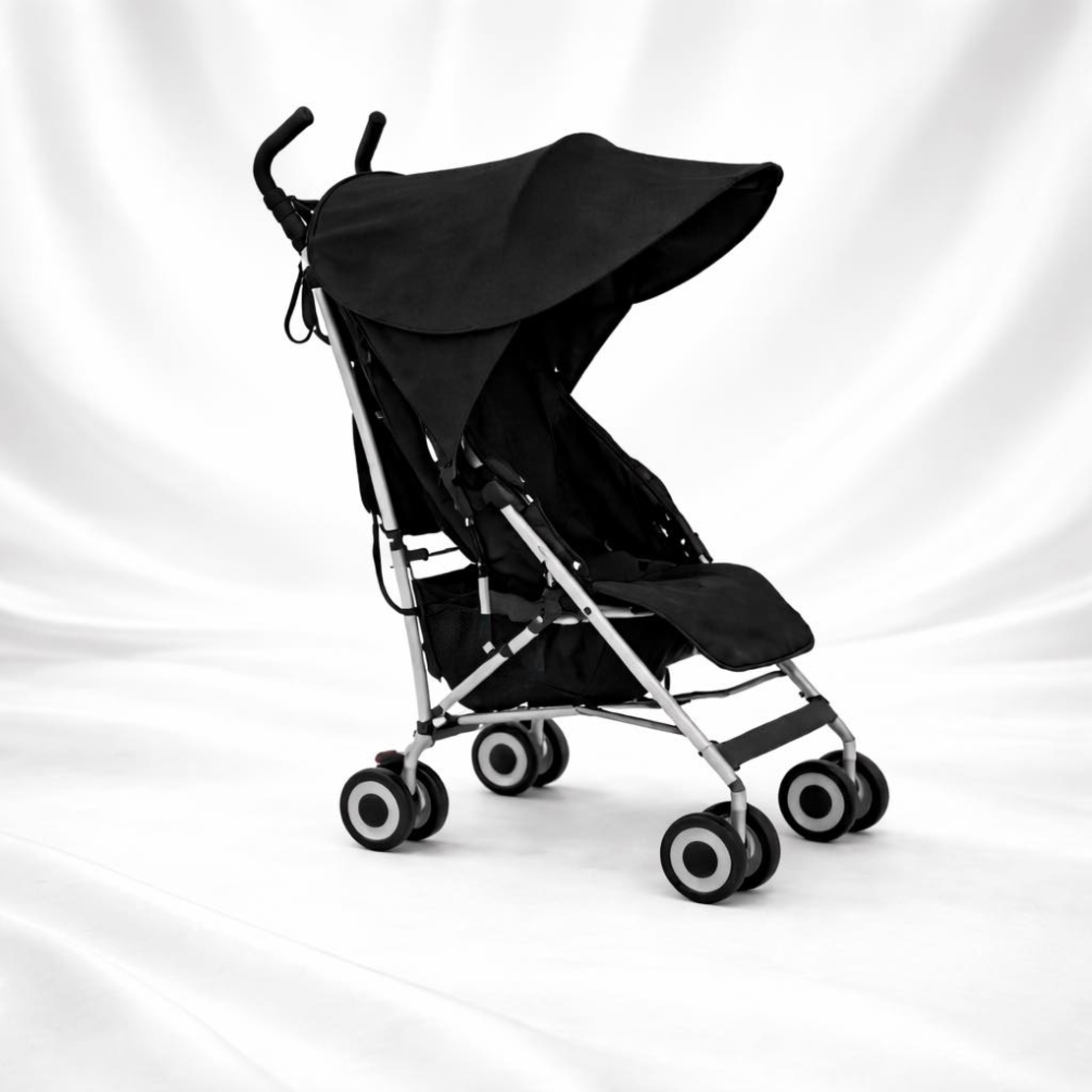 Елегантен сенник за количка в черно