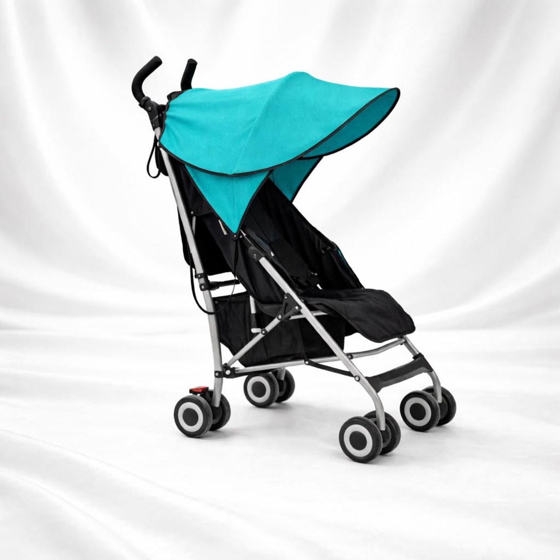 Елегантен сенник за количка в цвят мента