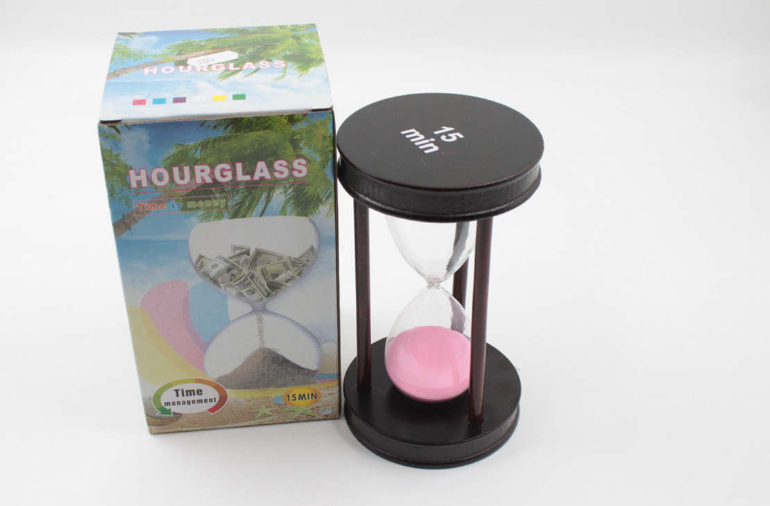 Пясъчен часовник от дърво-15 мин.