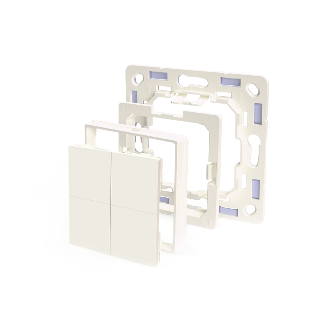 Shelly BLU Wall Switch 4 + Legrand/Shelly Adapter