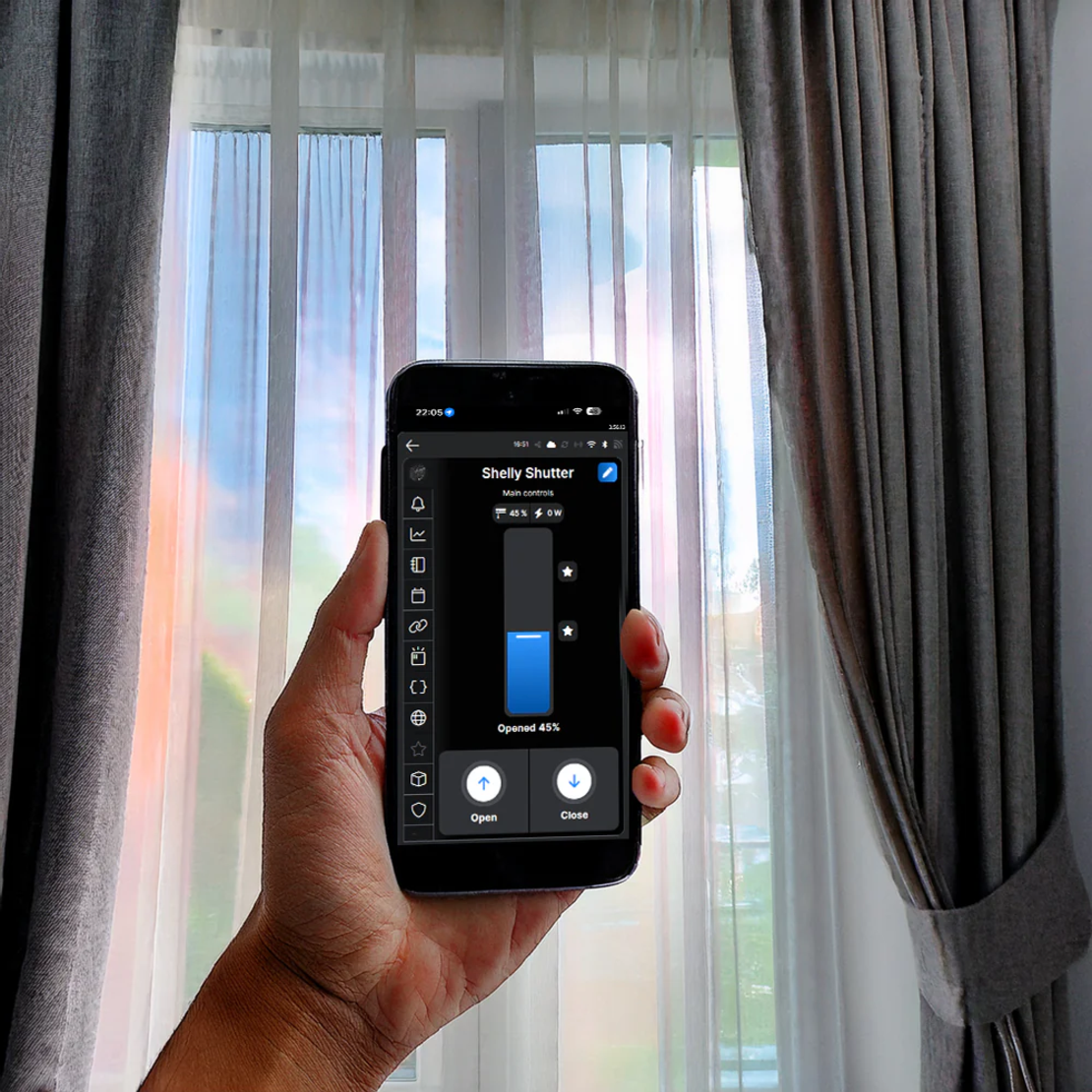 Shelly Shutter x2 + BLU RC Button 4
