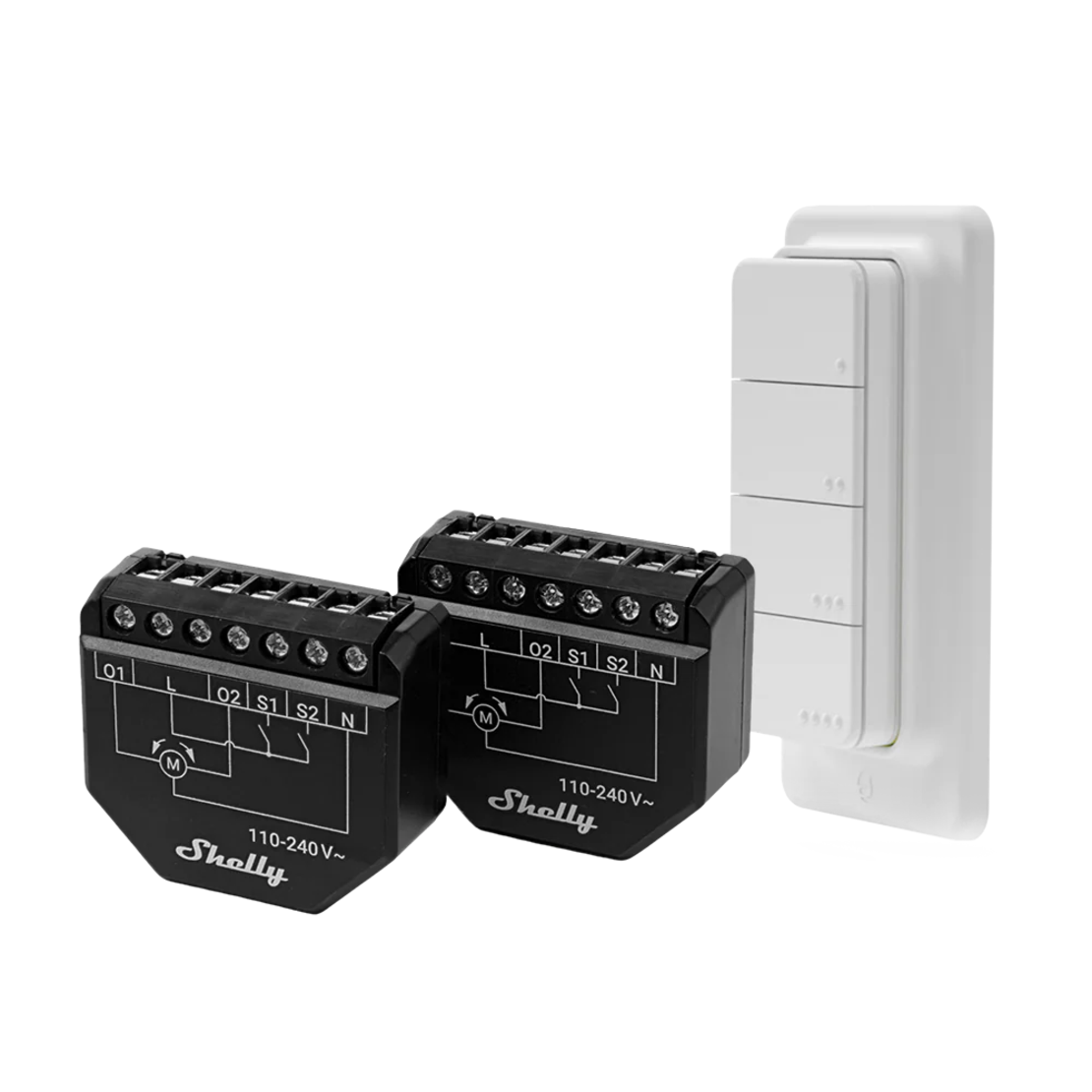Shelly Shutter x2 + BLU RC Button 4