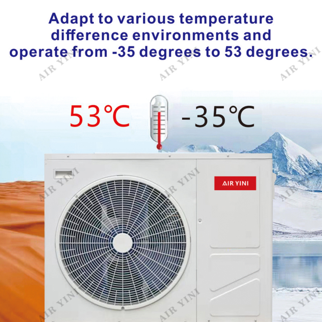 Термопомпа AIRYINI моноблок, инверторна с компресор Panasonic – 16.3кВ