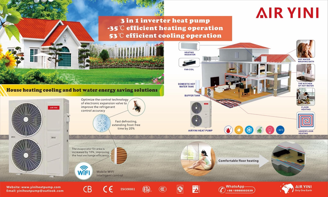 Термопомпа AIRYINI моноблок, инверторна с компресор Panasonic – 16.3кВ