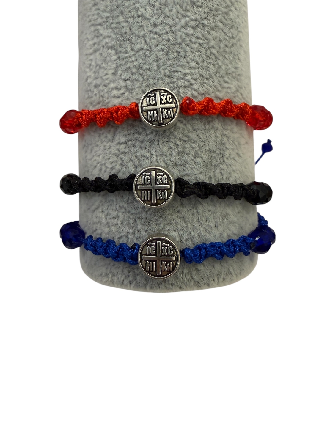 Плетена гривна с медальон „IC XC NIKA“