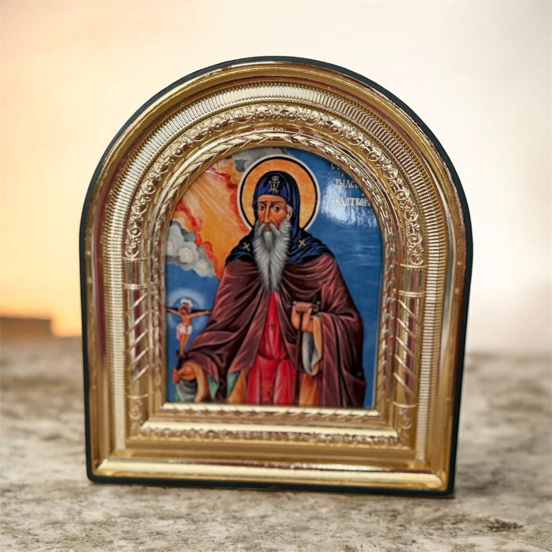 Икона на Свети Йоан Рилски Чудотворец – аркова форма
