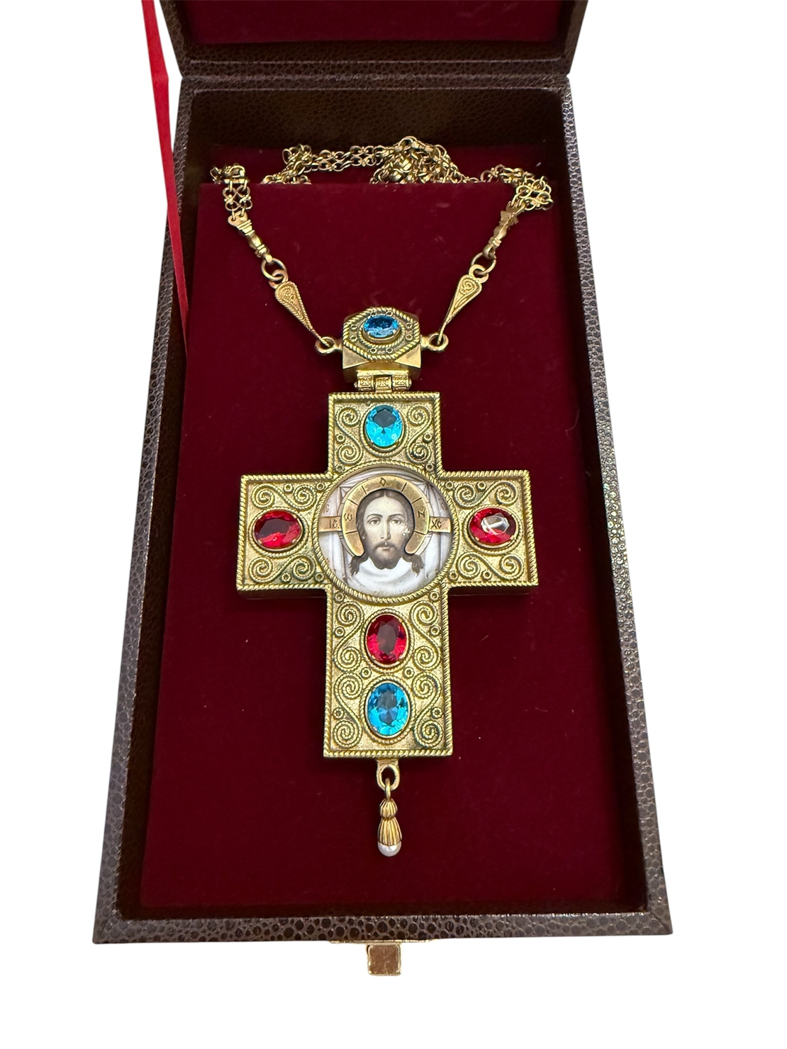 Архирейски нагръден кръст с икона на Христос