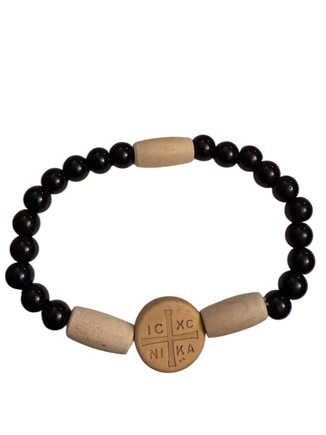 Православна гривна с дървен кръст IC XC NIKA