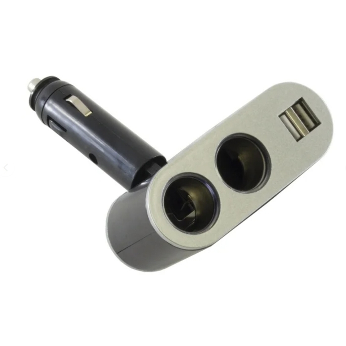 Разклонител за запалка с 2 гнезда и 2  USB - PG151