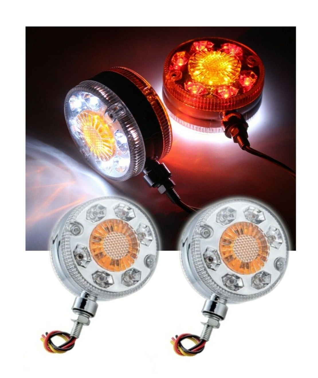 1 брой LED Габарит, Маркер, 3 цвята - 12-24V - За Автомобил, Бус, Камион, Ремарке и др.