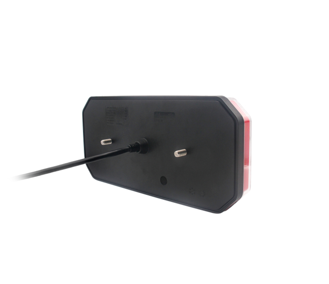 Комплект Ляв + Десен Мултифункционални Диодни LED Лед Стопове с Бягащ Мигач Неон Neon Ефект 12V 24V 305mm X 140mm X 35mm E9 За Бус Камион Тир Ремарке Караванa