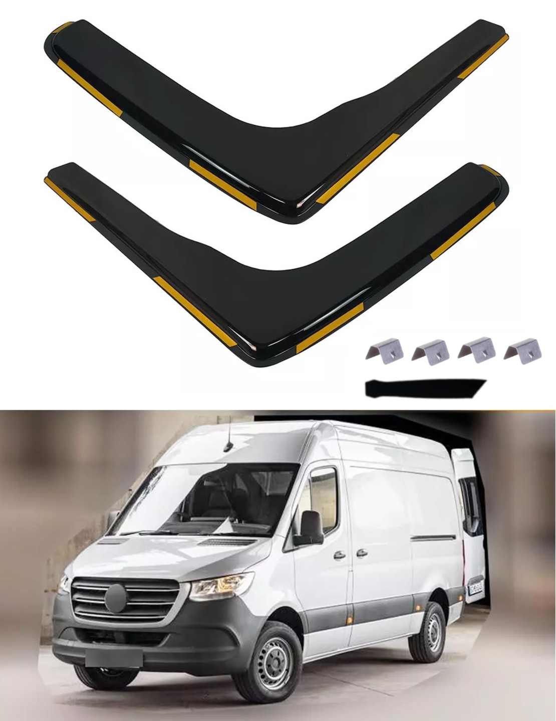 Комплект от 2бр. ветробрани за Mercedes Sprinter W907 след 2018