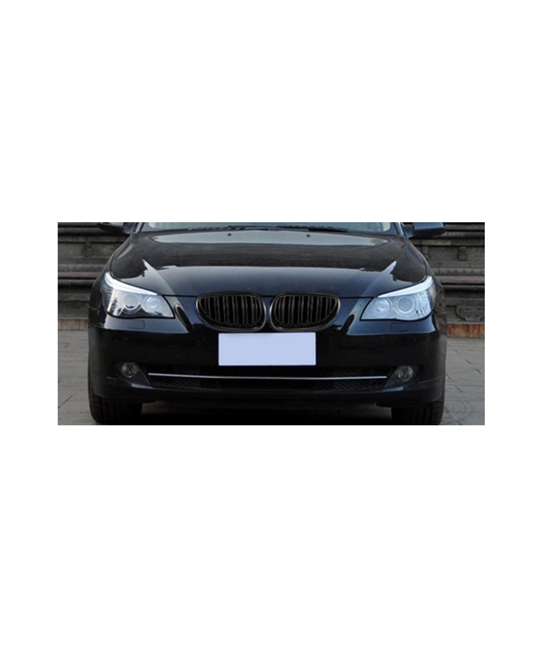 Двойни Бъбреци Решетки За БМВ 5-Серия BMW E60 E61 Черен Гланц Лак М5 2003 - 2011